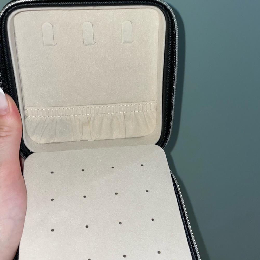 Black Monogrammed Accessory Case Initial “K” - image 3